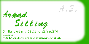 arpad silling business card